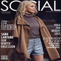 Social Influencer Emilia Taneva in Social Life Style Magazine